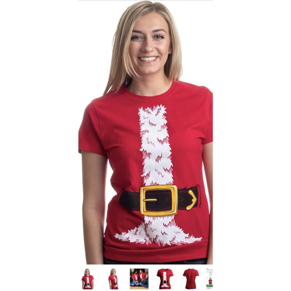 Santa Claus Suit Costume T-Shirt XXXL Red